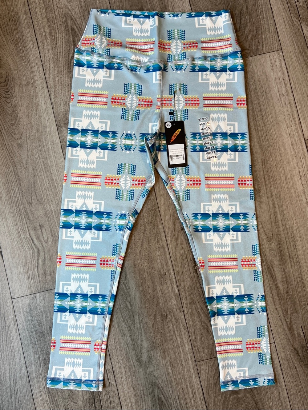 Women’s Native Aztec Tribal Print Leggings XL NWT